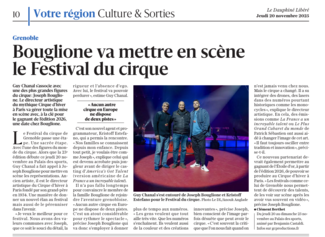 Bouglione va mettre en scène le Festival du cirque